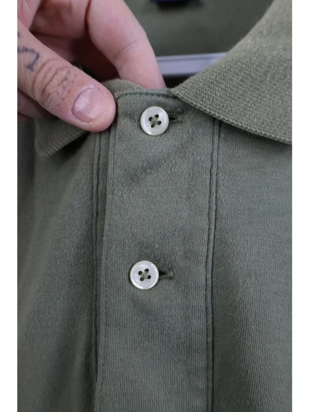 Vtg 90s Ralph Lauren Mens Large Faded Soft Cotton Touch Golf Polo Shirt Green
